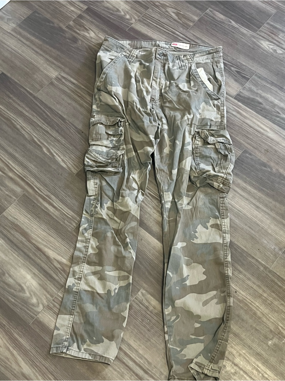 Men's Camo Cargo Pants - Olive Camo